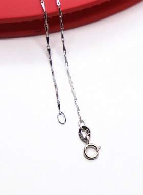 925纯银项链瓜子项链锥形锁骨