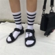 Mùa hè 2018 mới retro đơn giản dán ma thuật Giày La Mã nam Hàn Quốc ulzzang Hồng Kông hương đôi dép nữ - Sandal