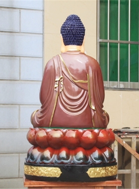 玻璃钢寺庙释迦佛