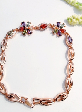 手链女韩版简约个性手锆石甜美