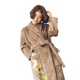 Flannel pyjama áo choàng tắm lỏng tie dài tay áo dày ấm dài phần đôi áo ngủ dịch vụ nhà mùa thu và mùa đông - Night Robe áo ngủ đẹp Night Robe