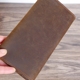 Ví da handmade nam da ngựa điên da lộn da đa chức năng điện thoại di động gói hộ chiếu Nhật Bản và Hàn Quốc khóa ví - Ví tiền bóp da cá sấu Ví tiền