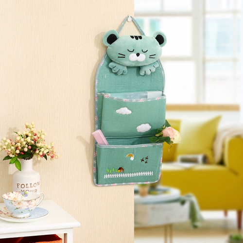 Милая ткань, сумка для хранения, подвесной органайзер, настенная креативная коробочка для хранения