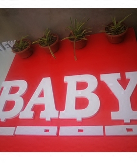 生日大型落地数字定做摆件