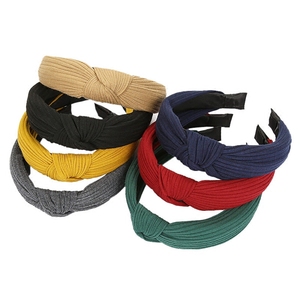 布艺蝴蝶结宽边发箍