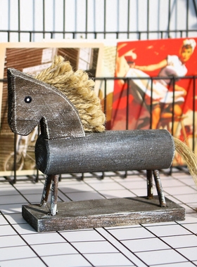 zakka杂货复古木马小礼物装饰品