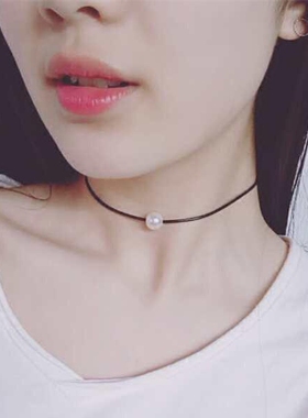 日韩风原宿白色蕾丝项圈手工定制