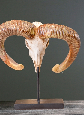 复古骨头标本动物装饰工艺品客厅