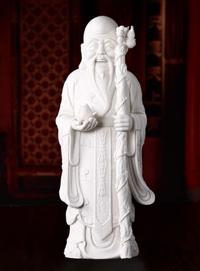 摆件寿星工艺品德化白瓷
