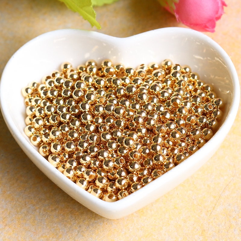 100颗铜保色圆珠定位珠散珠品配件diy手工串珠手链项链编织材料,淘宝优惠券,粉丝福利购,淘宝优惠卷