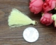 Handmade mini tua polyester lụa dễ thương nhỏ gai điện thoại di động vòng đeo tay phụ kiện vòng chân DIY Chất liệu nhỏ treo tai - Vòng chân vòng đeo chân nữ Vòng chân