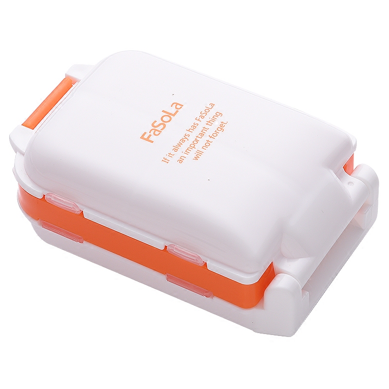 FaSoLa创意小药盒便携一周大容量药品密封分装收纳盒随身薬盒旅行 - 图3