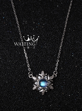 小众礼物雪花锁骨链送闺蜜