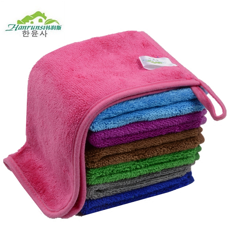 加厚双面珊瑚绒抹布吸水不掉毛擦地板家具玻璃厨房洗碗布清洁毛巾 - 图0