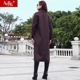 2019 phụ nữ mới ga châu Âu Hàng châu Âu thủy triều mùa thu len hai mặt không áo khoác cashmere - Accentuated eo áo vest dạ nữ Accentuated eo áo