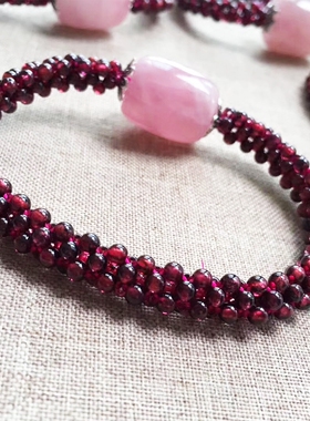 石榴石马来西亚转运珠百搭手串