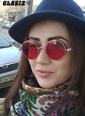 圆框形音嘻哈hiphop蒸汽太阳眼镜