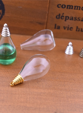 diy空心水滴玻璃瓶手工饰品