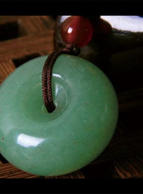 印度翡翠绿色项链怀古风原石玉器