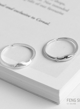 刻字戒指烽之银纯银复古女