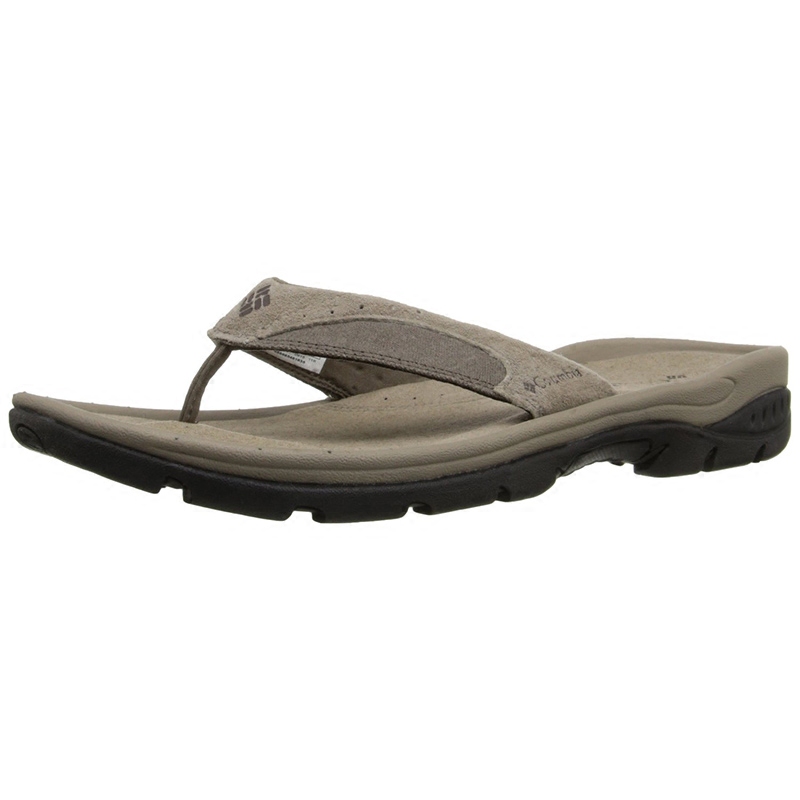 columbia men's leather flip flops