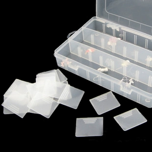 Браслет из бисера ручной работы, прозрачная пластиковая коробка для хранения, аксессуар, 24 ячеек