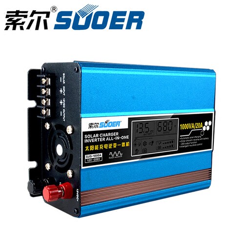 索尔太阳能逆变器一体机12V转220V逆变器车载充电逆变内置控制器 - 图0