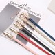 Simple and versatile women's thin belt patent leather fashion Korean style decorative belt women's Korean style waist chain with dress