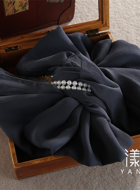 深灰色披肩丝巾围巾