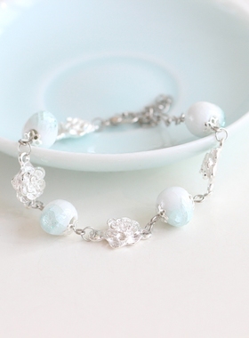 小清新韩版手工陶瓷首饰手链