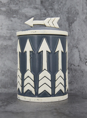 咖啡馆欧式风储物罐酒柜装饰品