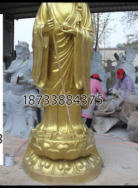 树脂玻璃钢彩绘地藏王菩萨佛像