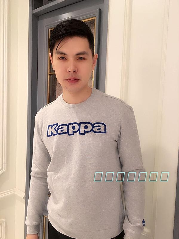 专柜正品清仓卡帕kappa男休闲卫衣秋冬款圆领套头打底衫K0752WT02