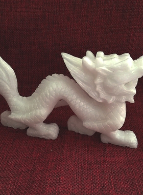 天然手工玉石风水家装生肖龙