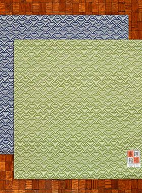 日本手帕纯棉手绢风吕敷青海