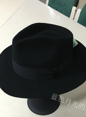 新款迈克尔演唱会纯羊毛爵士帽子