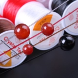 Эластичный браслет, прозрачный эластичный ремень, агатовые четки из круглых бусин из грецкого ореха