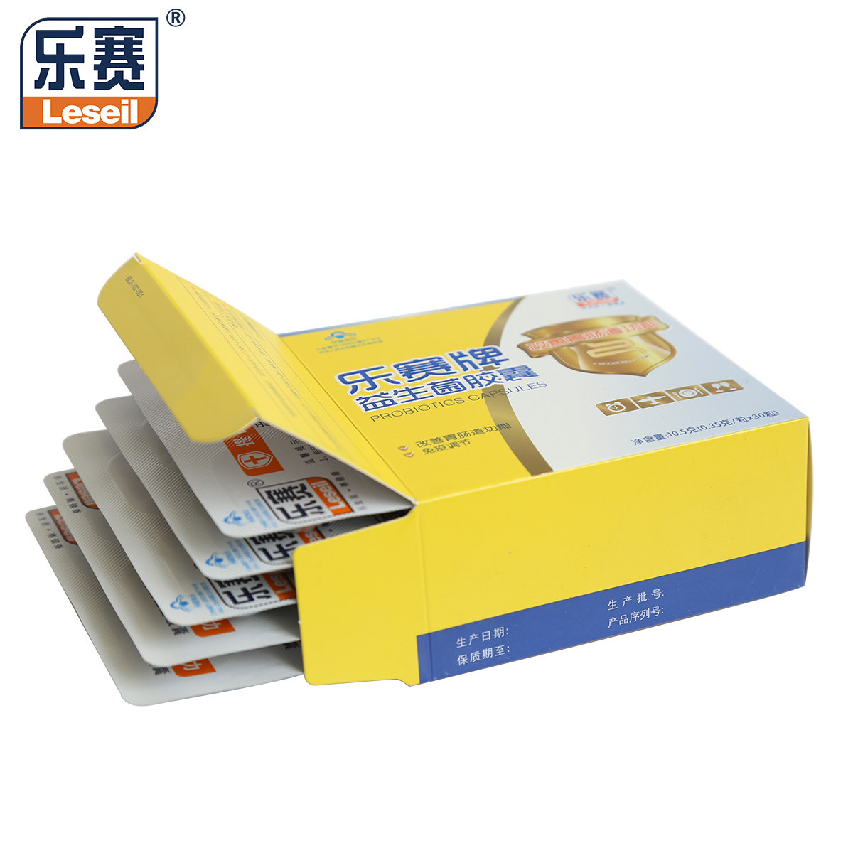乐赛牌益生菌改善肠胃合生元胶囊 乐赛保健食品