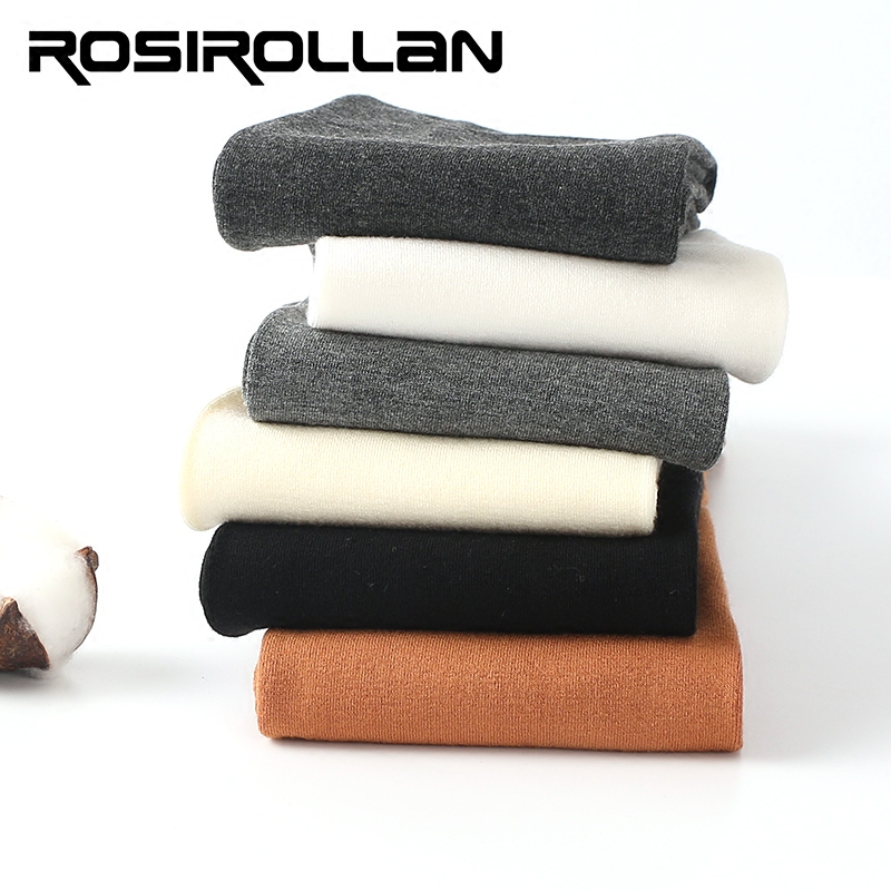 春秋季新品奶白色连脚棉质打底裤 rosirollan服饰打底裤