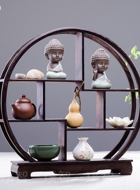 新中式博古架摆件室内装饰品