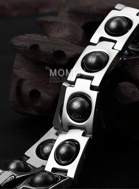 抗疲劳钛钢磁疗保健手圈送礼物