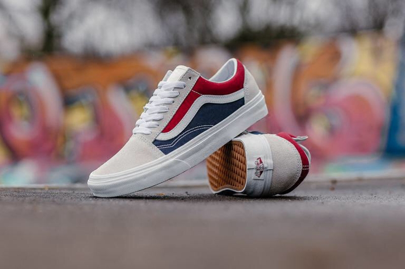 【现货】VANS OLD SKOOL范斯红蓝拼色春季新款男女鞋VN0A38G1QKN - 图0