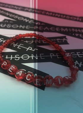 gd权志龙同款pmo红色情侣手链