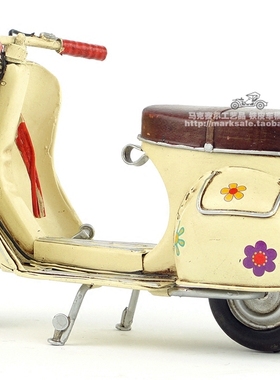 仿古风铁艺金属模型摩托车装饰品