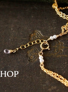 轻奢手作风链条可调节淡水珍珠
