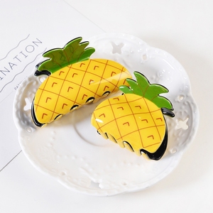 韩国金色水钻菠萝中号发抓夹