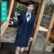 Mùa xuân và mùa thu chuyên nghiệp phù hợp với phụ nữ đi lại OL quần yếm công cụ váy phụ nữ váy tiếp viên đồng phục váy - Bộ đồ