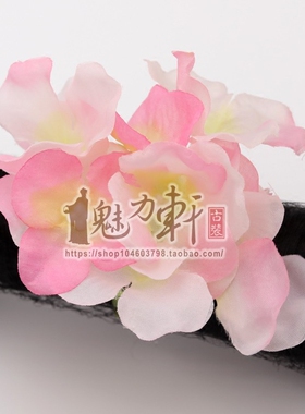 清代锁心同款圆棒花旗发饰