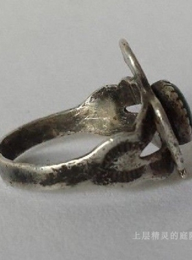 印第安绿松石古董戒指