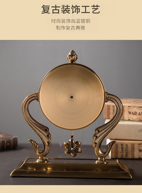 摆钟桌面时钟美式钟表老式家用